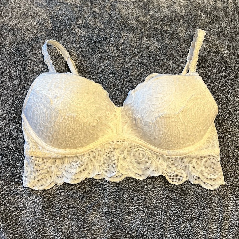 Victorias Secret PINK Push Up No Wire Lace Bralette